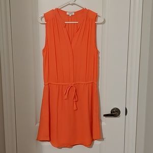 Babaton Salmon Silk Dress
